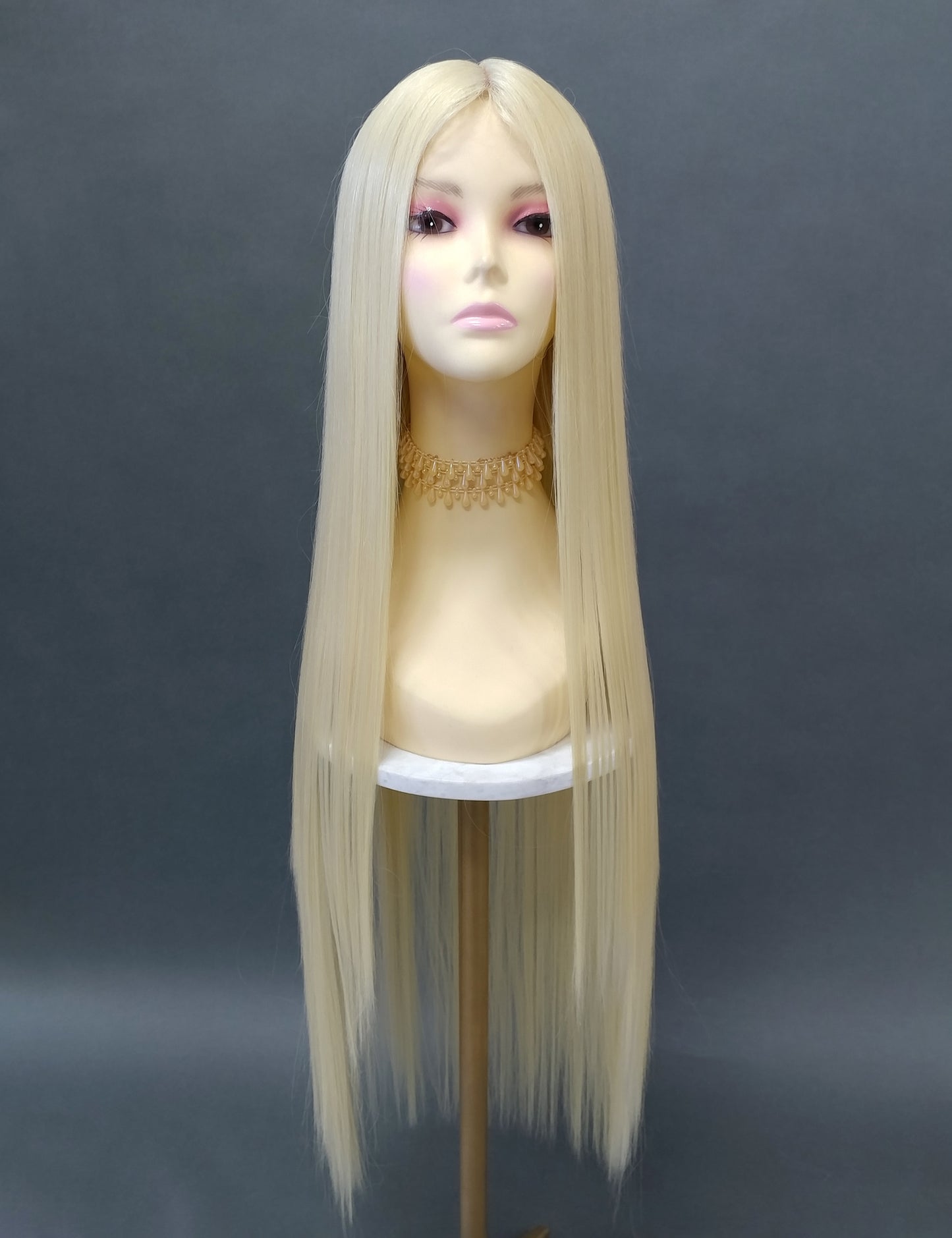 Long Blonde Lace Part Heat Resistant Wig [HTGodiva-613]