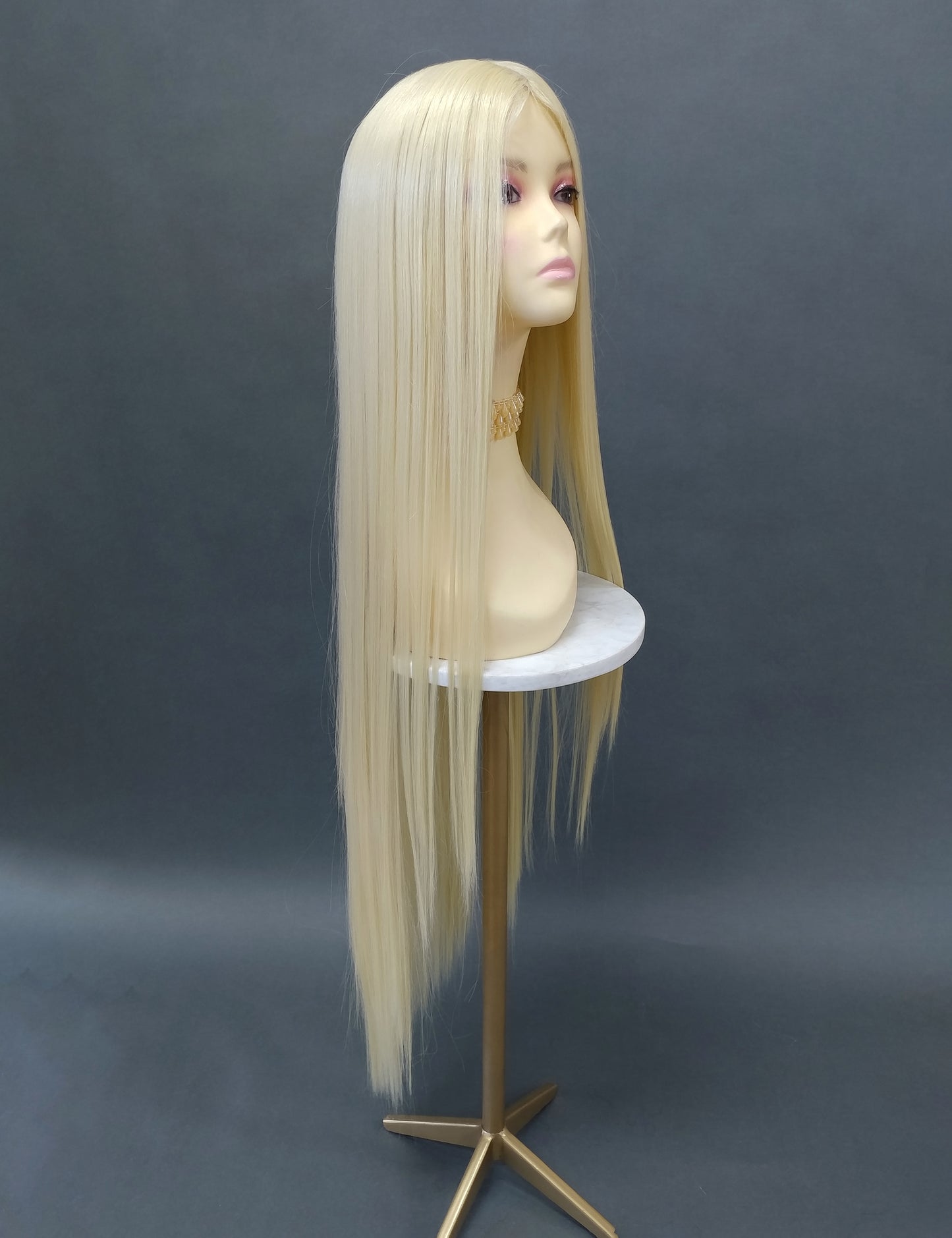 Long Blonde Lace Part Heat Resistant Wig [HTGodiva-613]