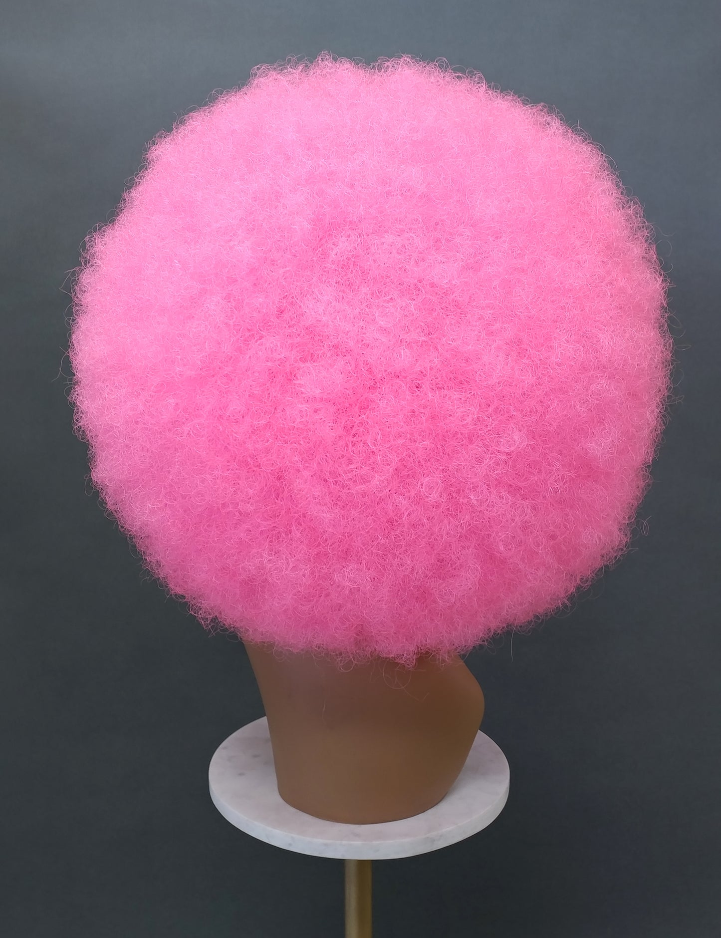 Large Hot Pink Afro Synthetic Costume Wig [LAfro-Pink]