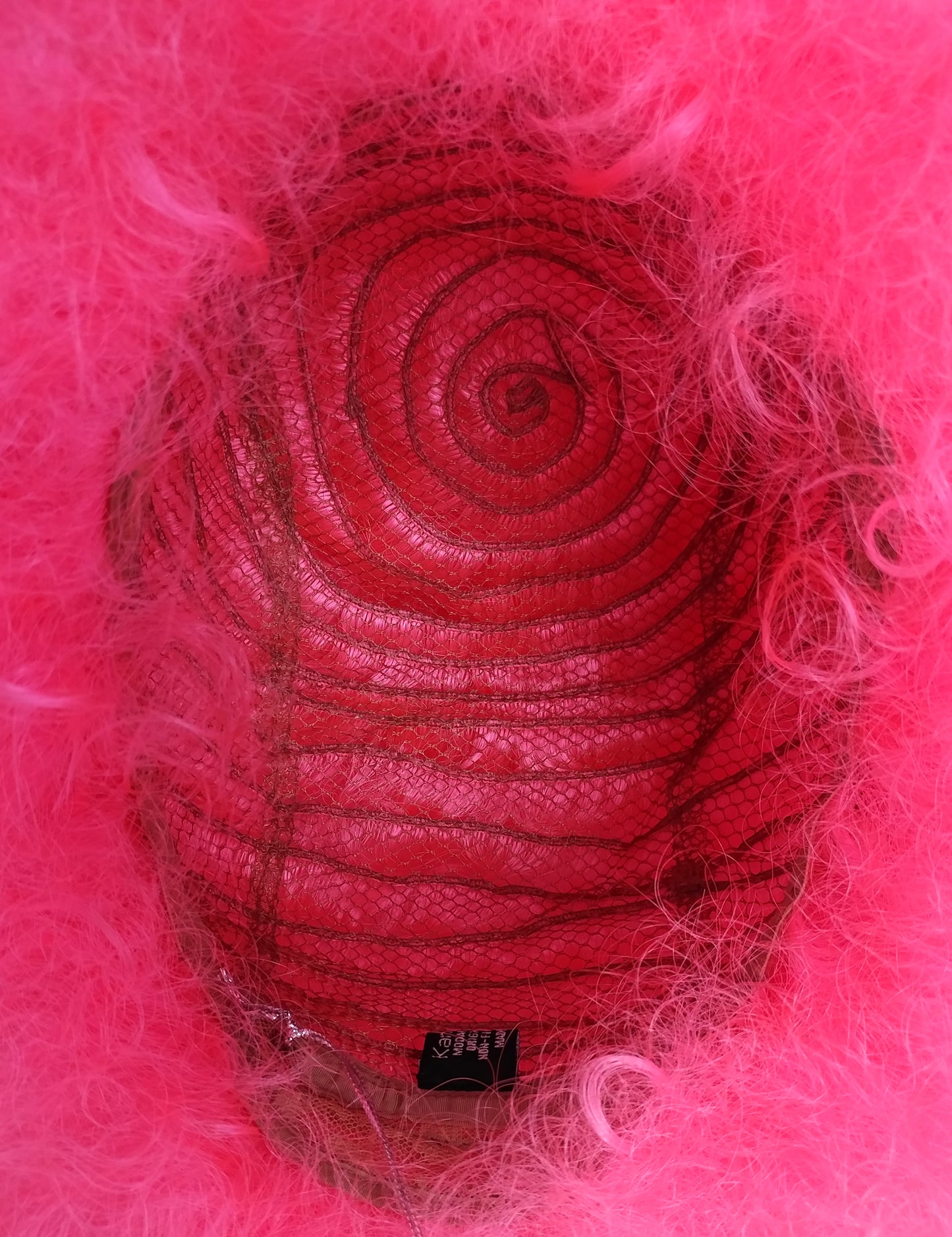 Large Hot Pink Afro Synthetic Costume Wig [LAfro-Pink]