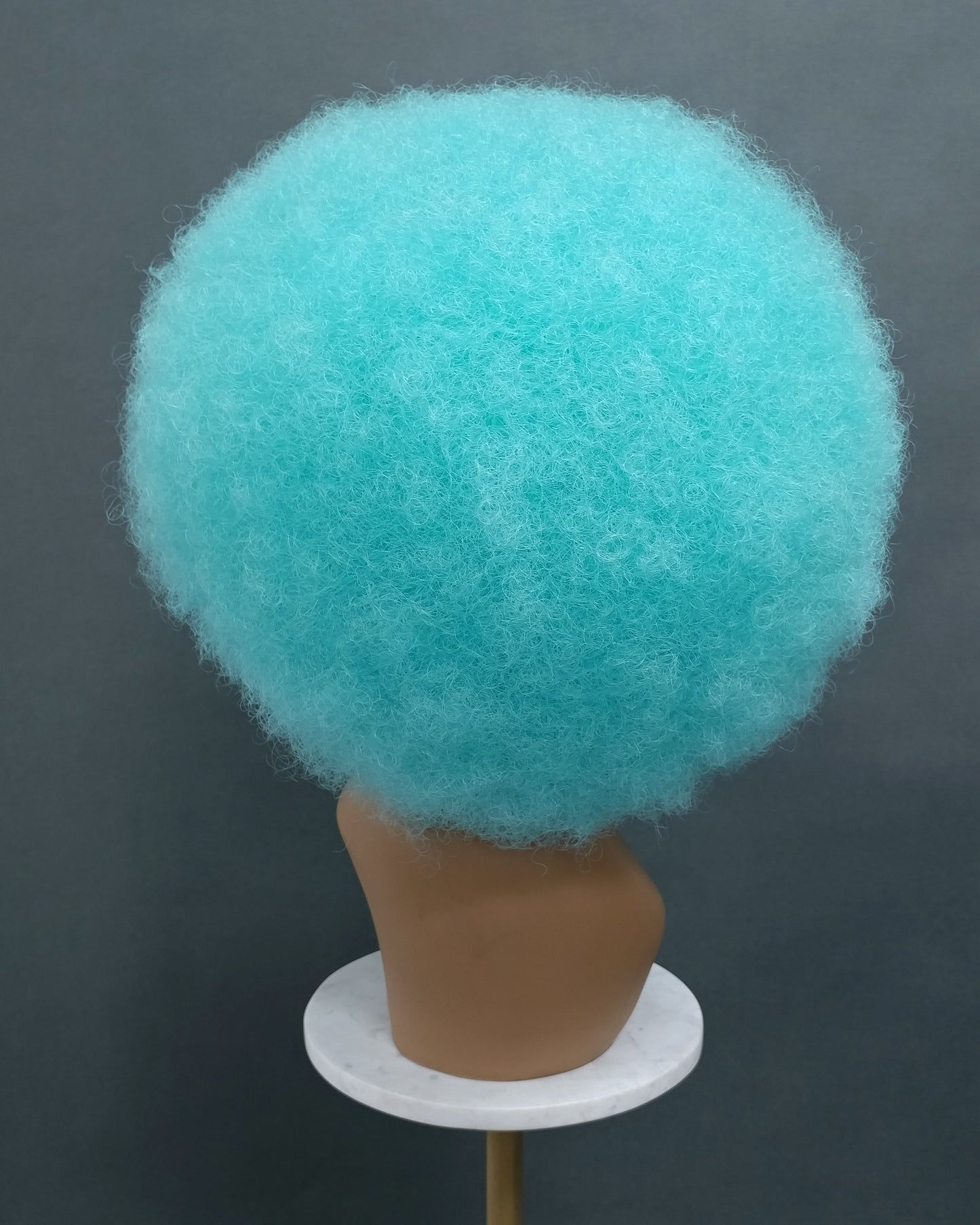 Large Light Blue Afro Synthetic Costume Wig [LAfro-DBlue]