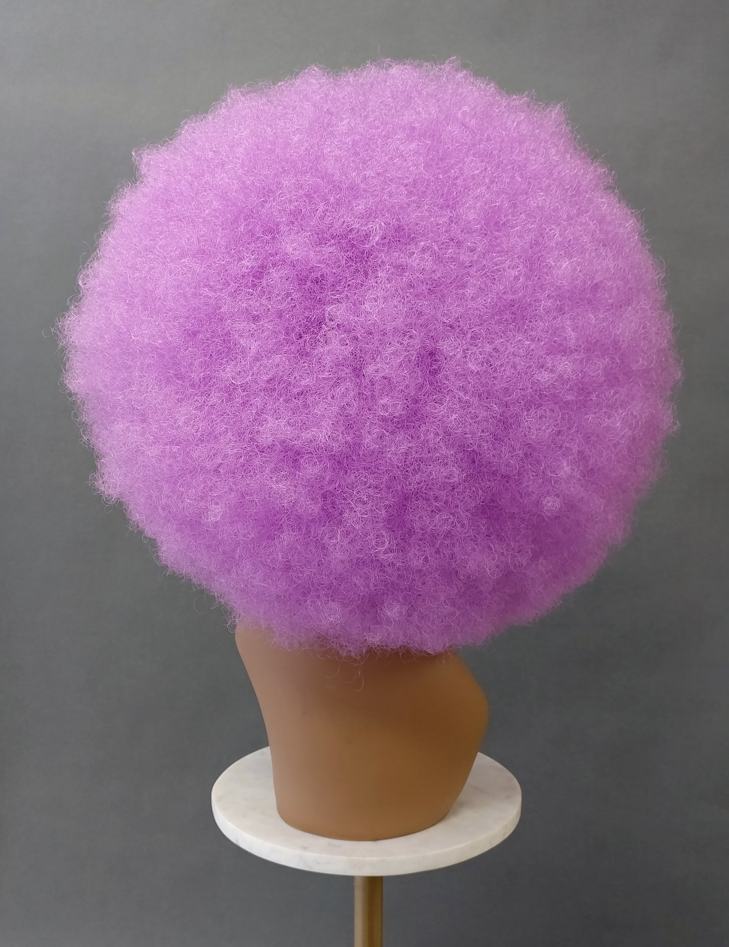 Large Lilac Light Purple Afro Synthetic Costume Wig [LAfro-Lilac]