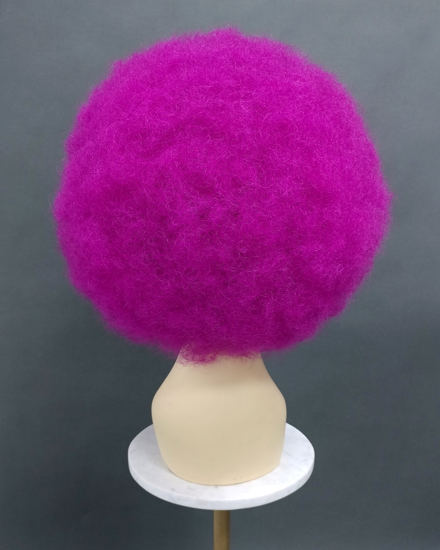 Large Magenta Afro Synthetic Costume Wig [LAfro-Magenta]