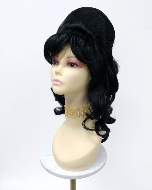 Black Wavy Beehive Wig [WvBeehive-1]