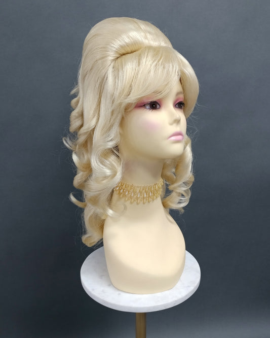 Blonde Wavy Beehive Wig [WvBeehive-613]