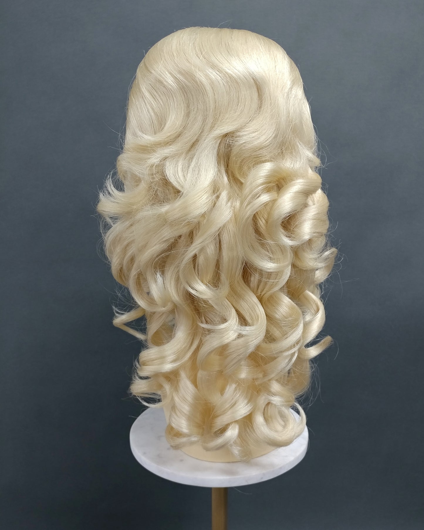 Blonde Wavy Beehive Wig [WvBeehive-613]