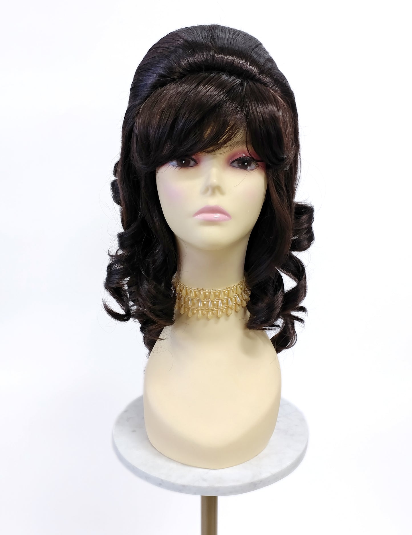 Brown Wavy Beehive Wig [WvBeehive-6]