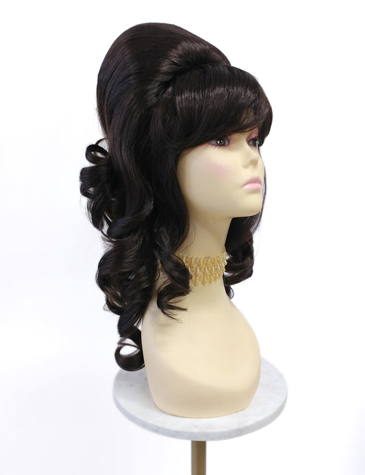 Brown Wavy Beehive Wig [WvBeehive-6]