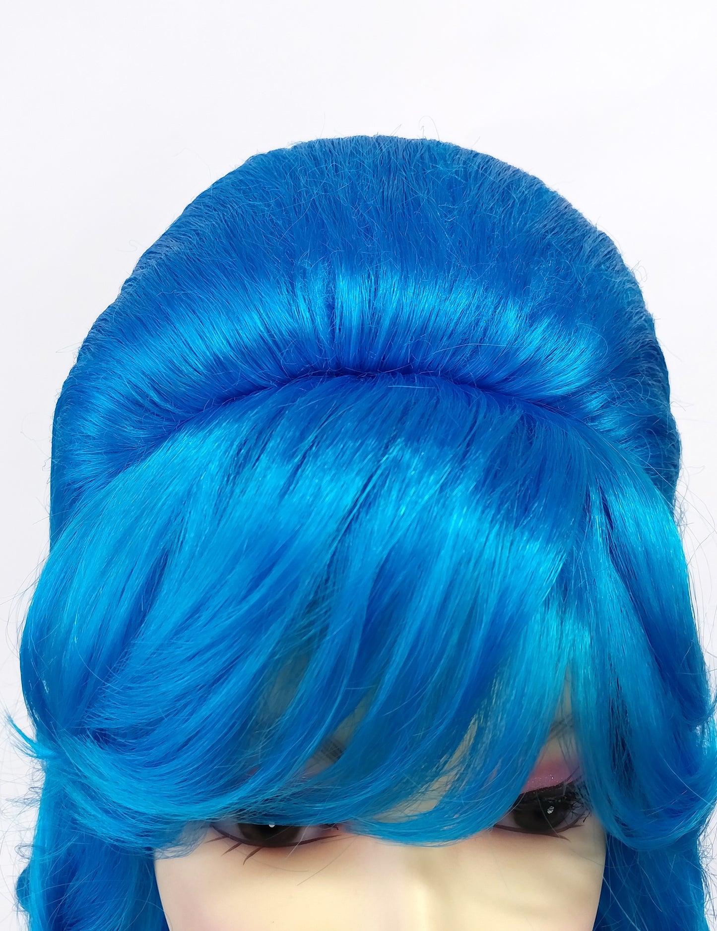 Blue Wavy Beehive Wig [WvBeehive-Blue]