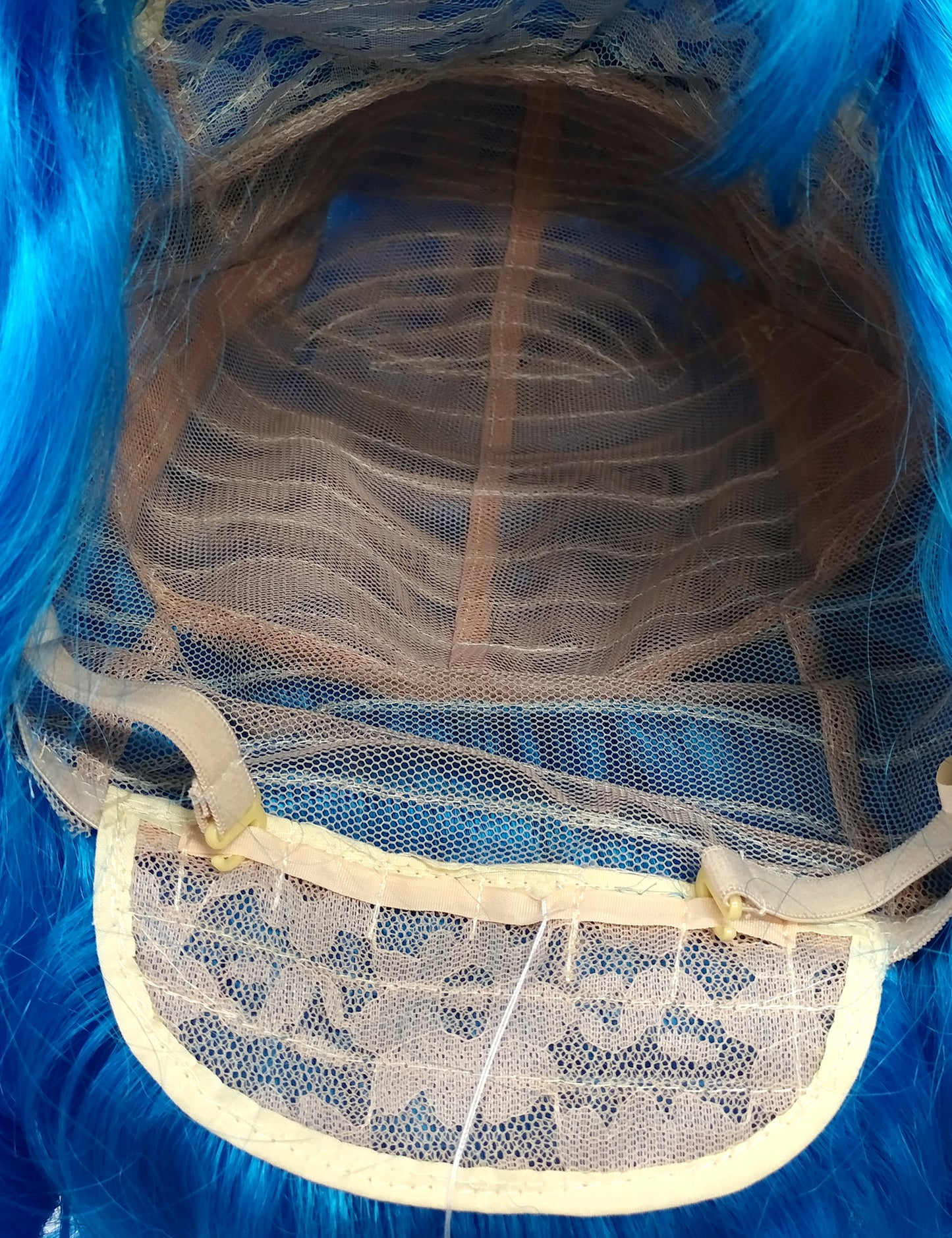 Blue Wavy Beehive Wig [WvBeehive-Blue]