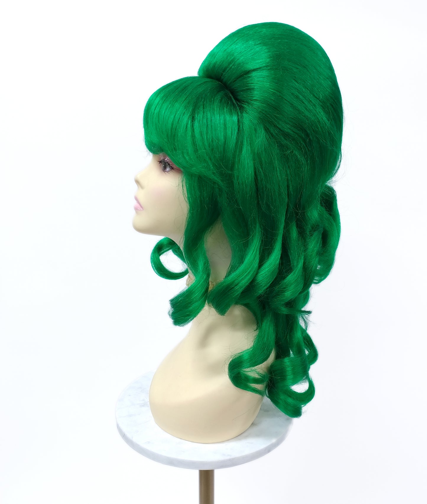 Dark Green Wavy Beehive Wig [WvBeehive-DGreen]