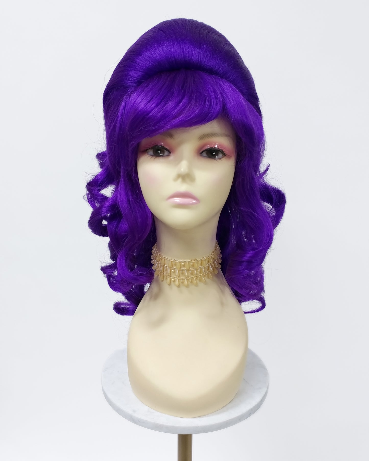 Dark Purple Wavy Beehive Wig [WvBeehive-DPurple]