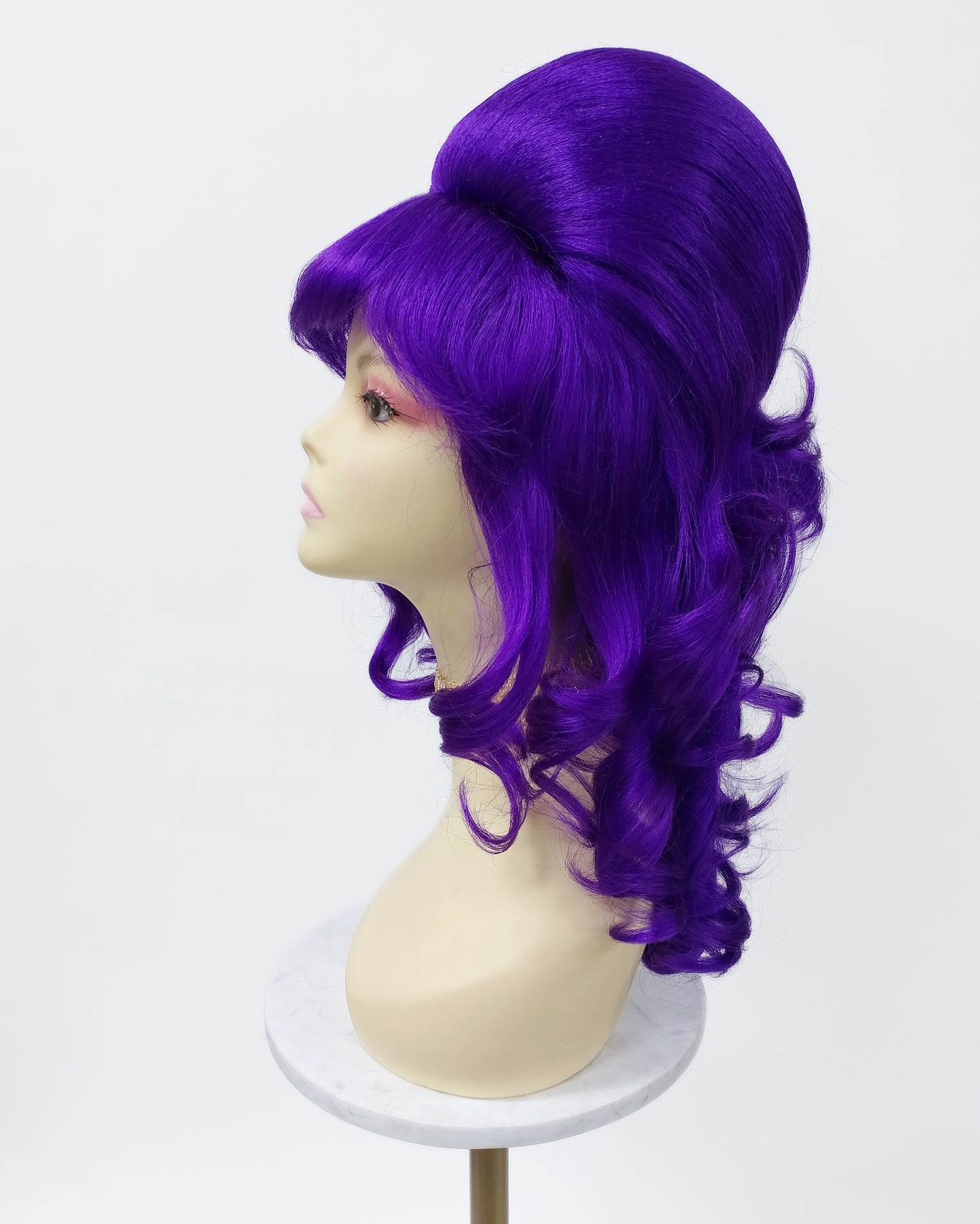 Dark Purple Wavy Beehive Wig [WvBeehive-DPurple]