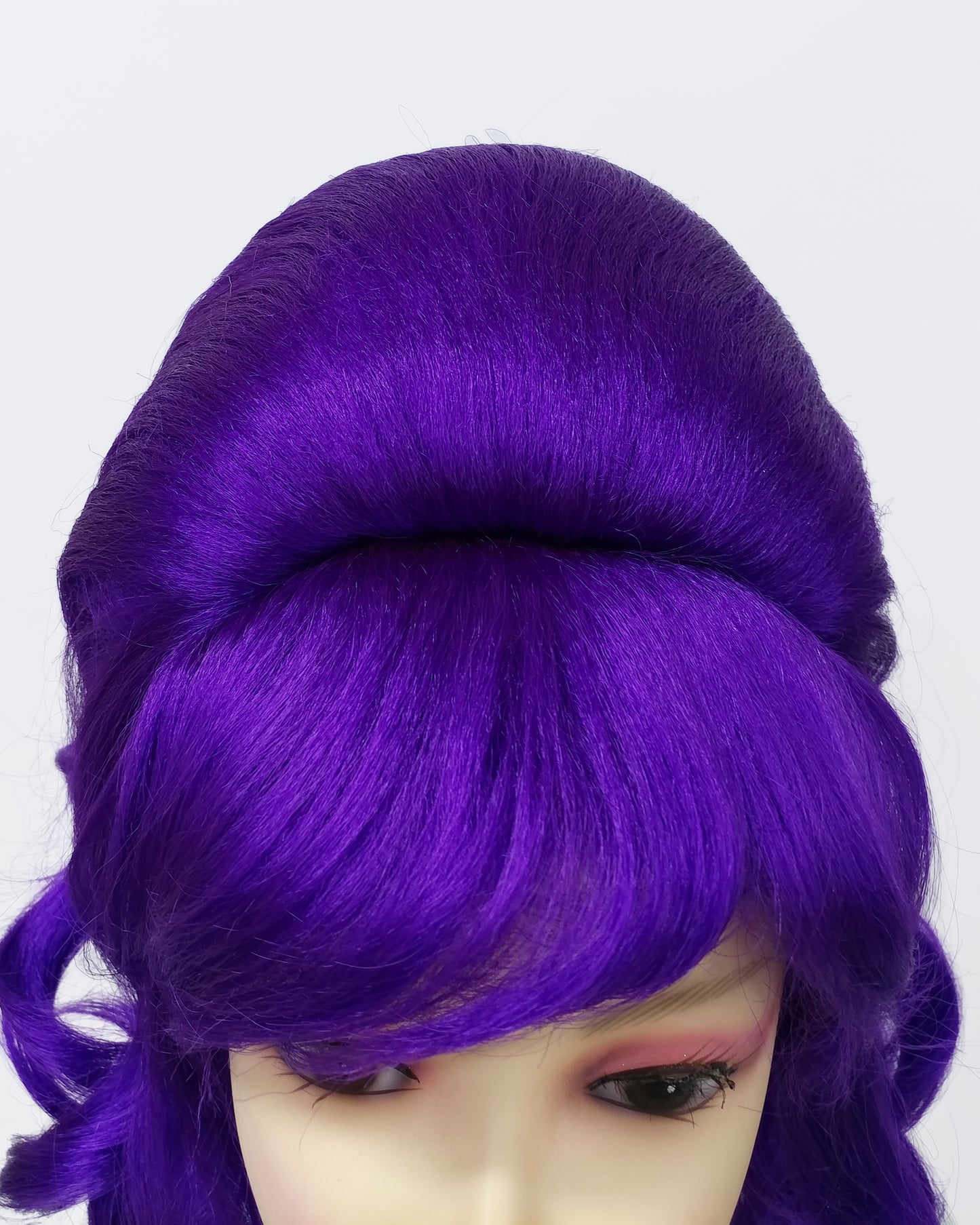 Dark Purple Wavy Beehive Wig [WvBeehive-DPurple]