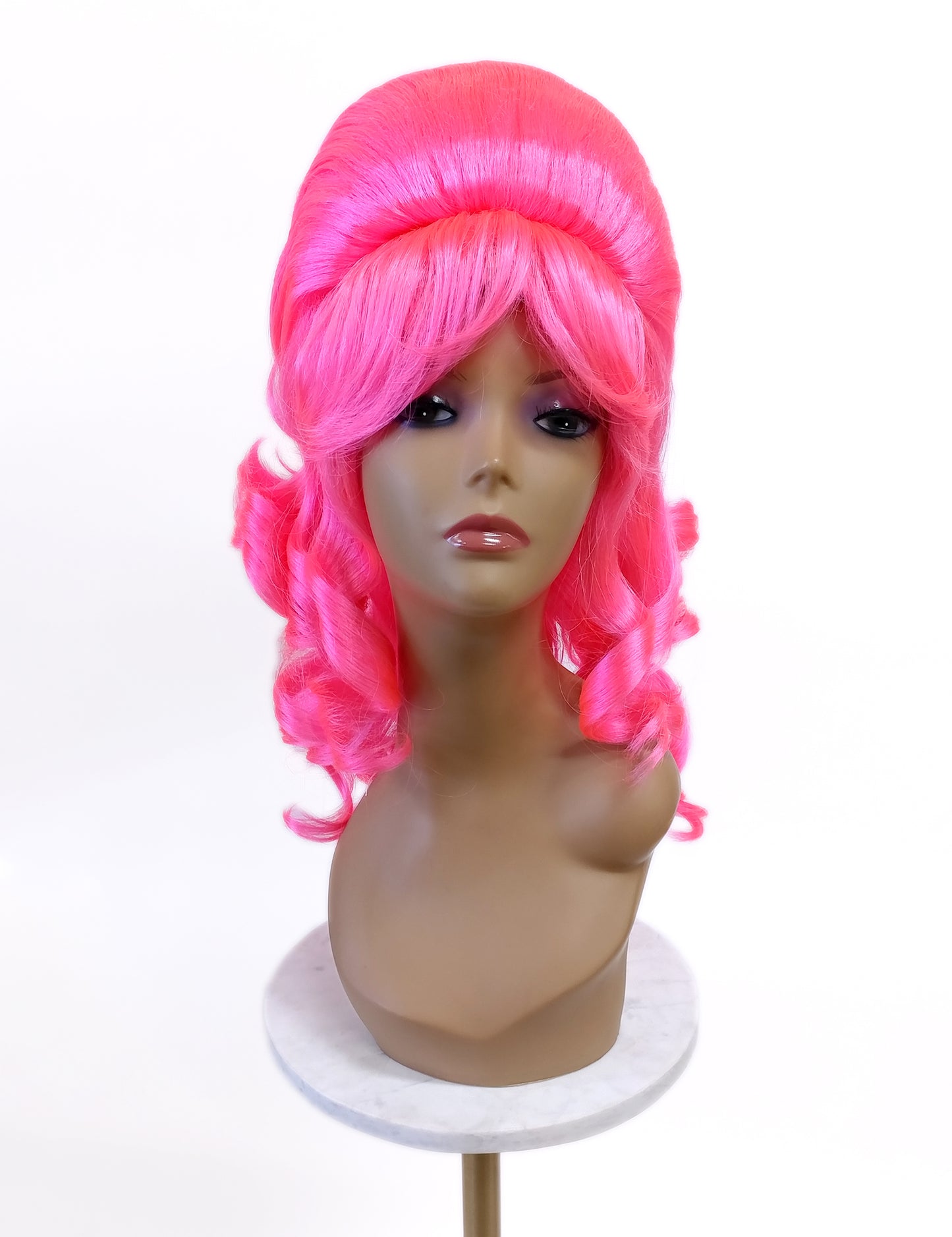 Hot Pink Wavy Beehive Wig [WvBeehive-HPink]