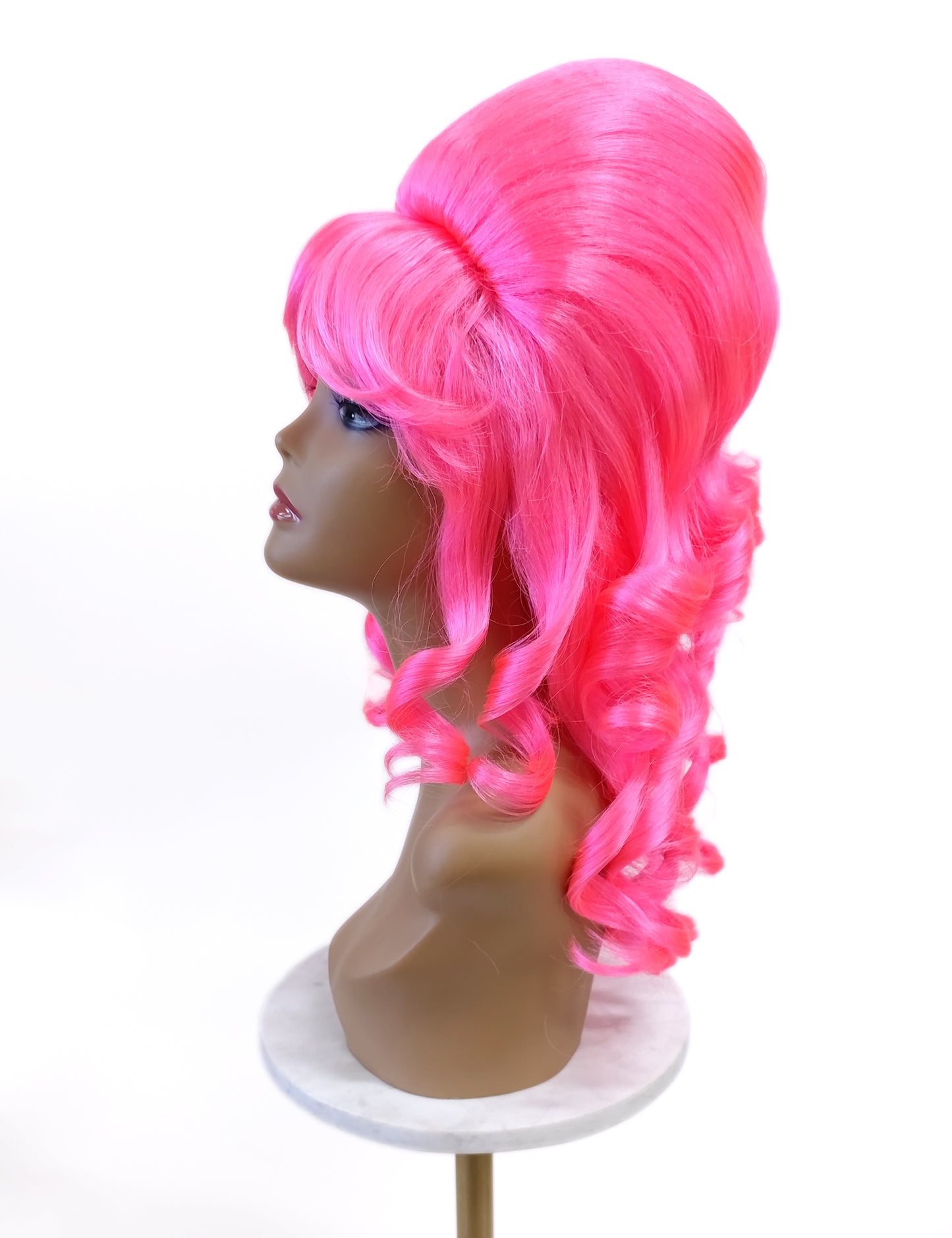 Hot Pink Wavy Beehive Wig [WvBeehive-HPink]