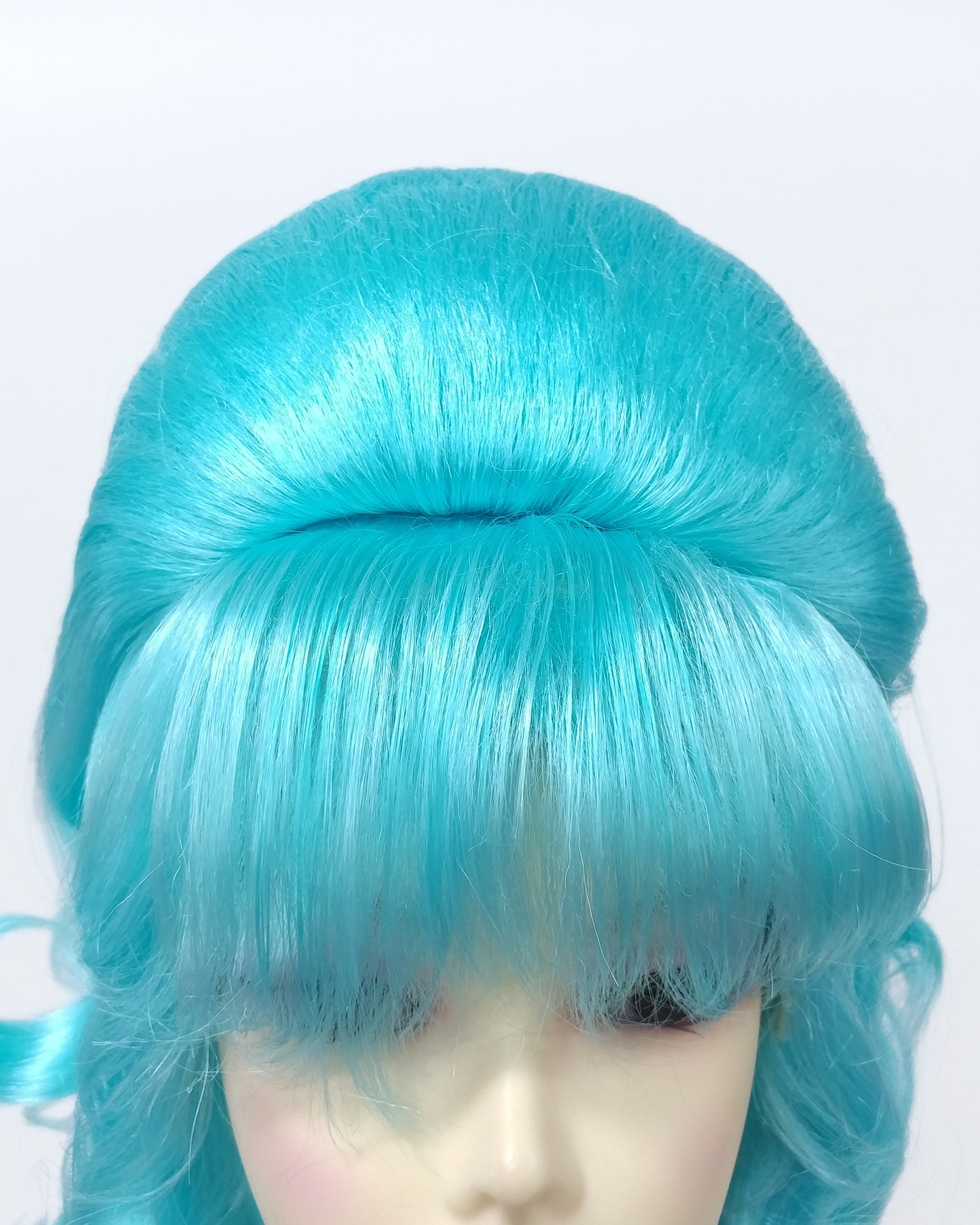 Light Blue Wavy Beehive Wig [WvBeehive-LBlue]