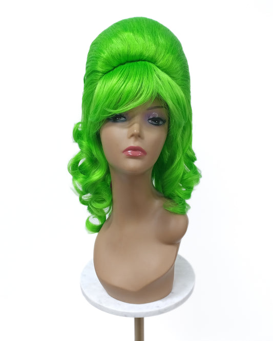 Light Green Wavy Beehive Wig [WvBeehive-LGreen]