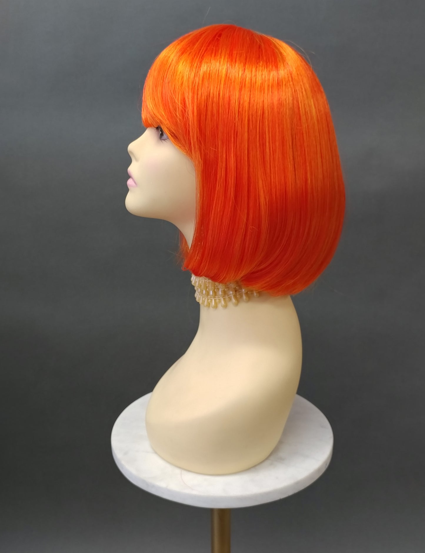 Orange Yellow Synthetic Short Straight Bob Wig [Candy-Tangerine]