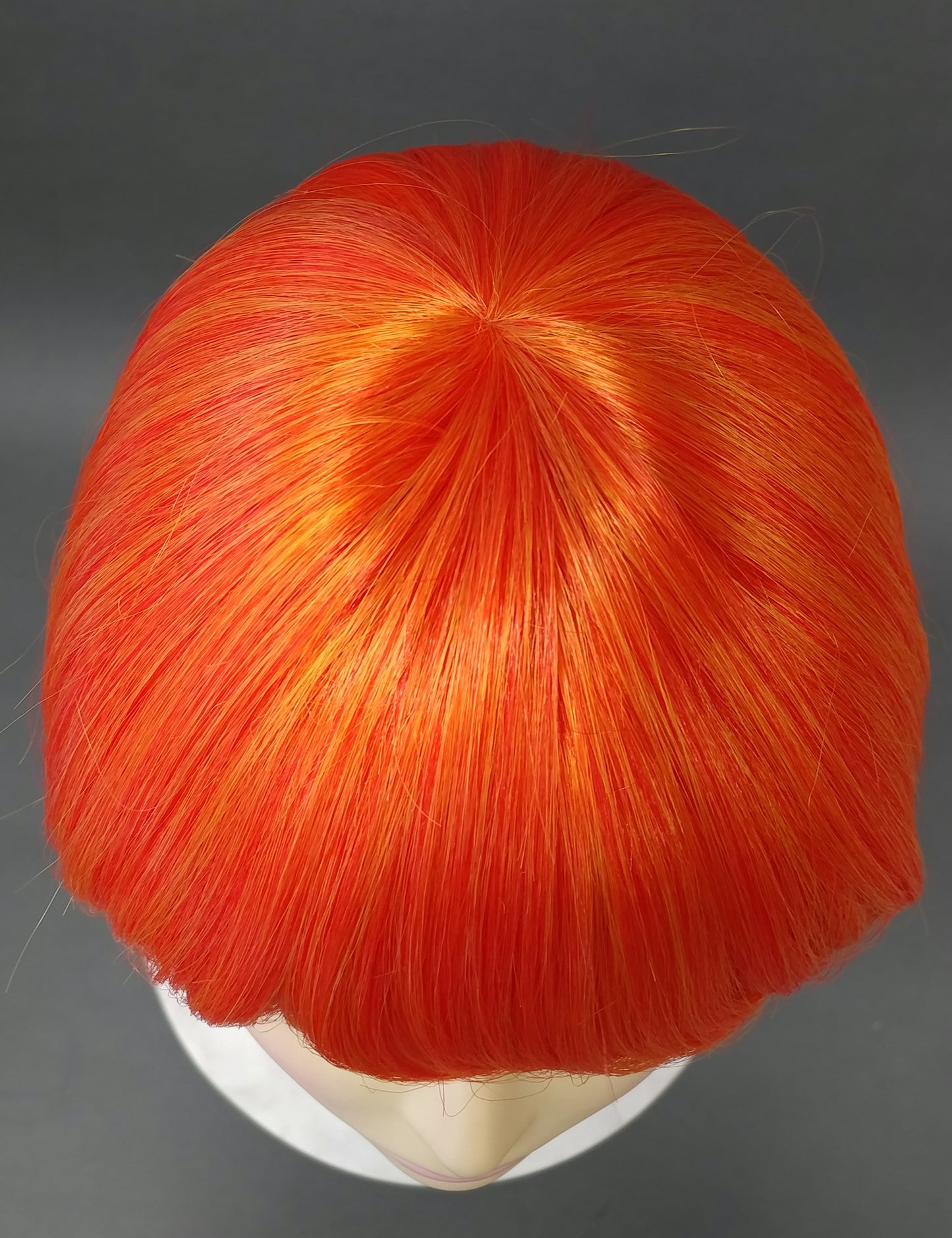 Orange Yellow Synthetic Short Straight Bob Wig [Candy-Tangerine]