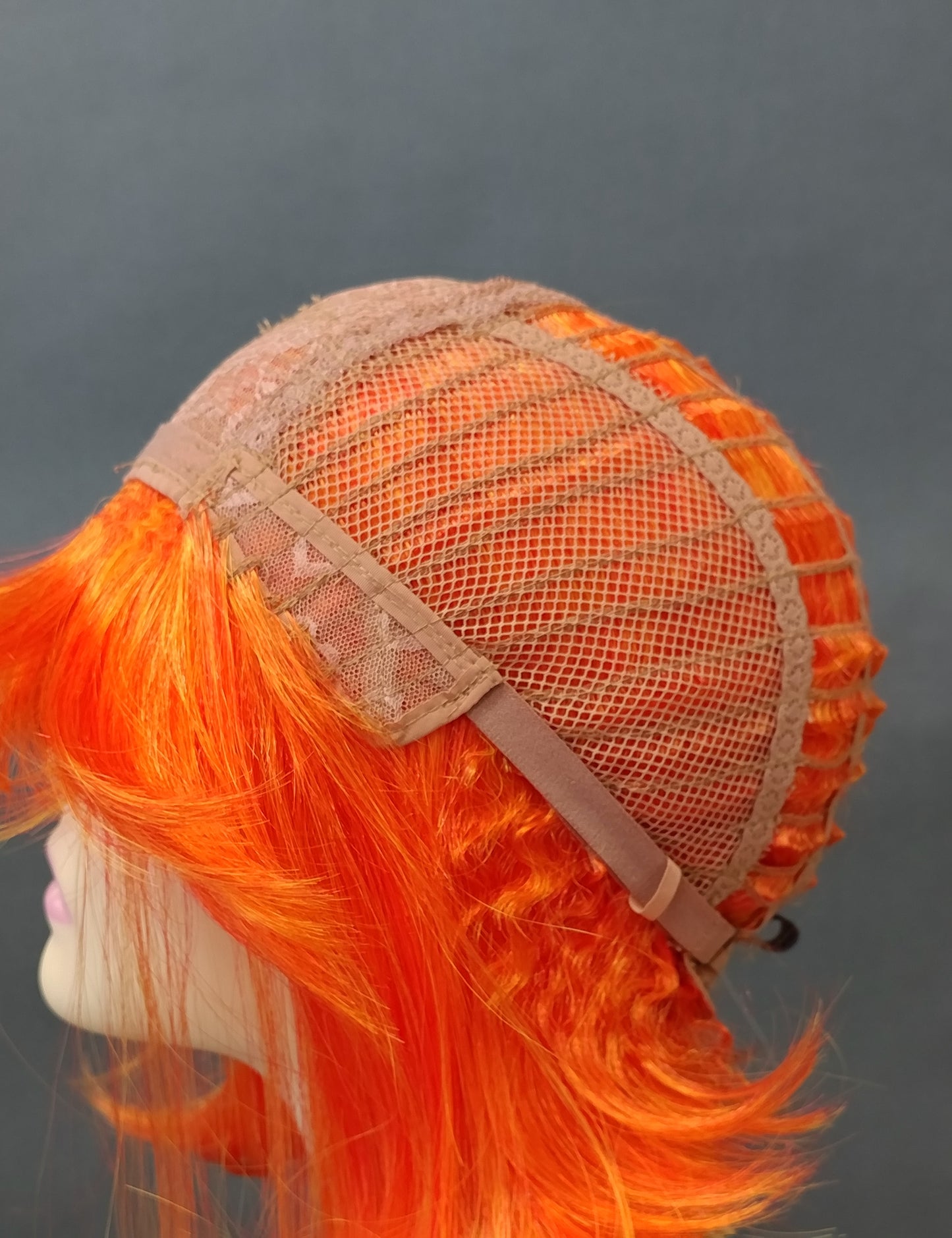 Orange Yellow Synthetic Short Straight Bob Wig [Candy-Tangerine]