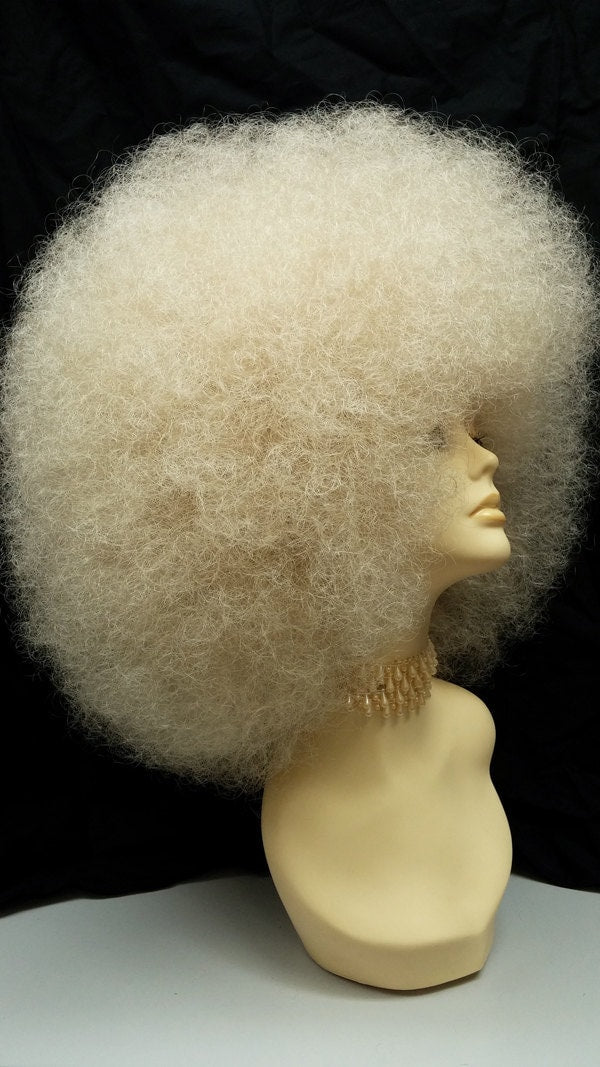 Extra Large Jumbo Blonde Afro Costume Wig [XLAfro-613]