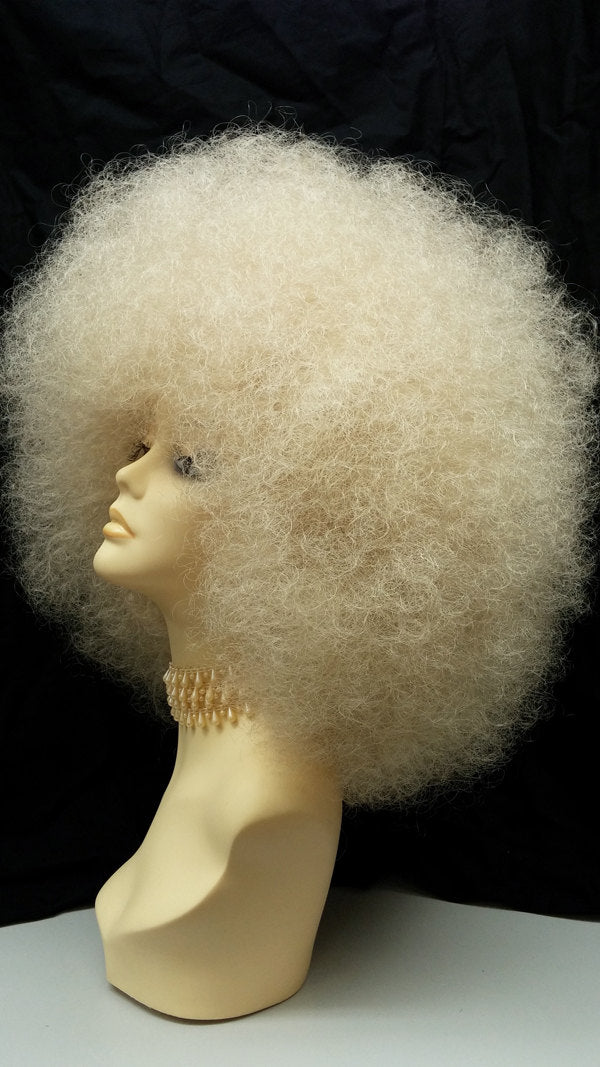 Extra Large Jumbo Blonde Afro Costume Wig [XLAfro-613]