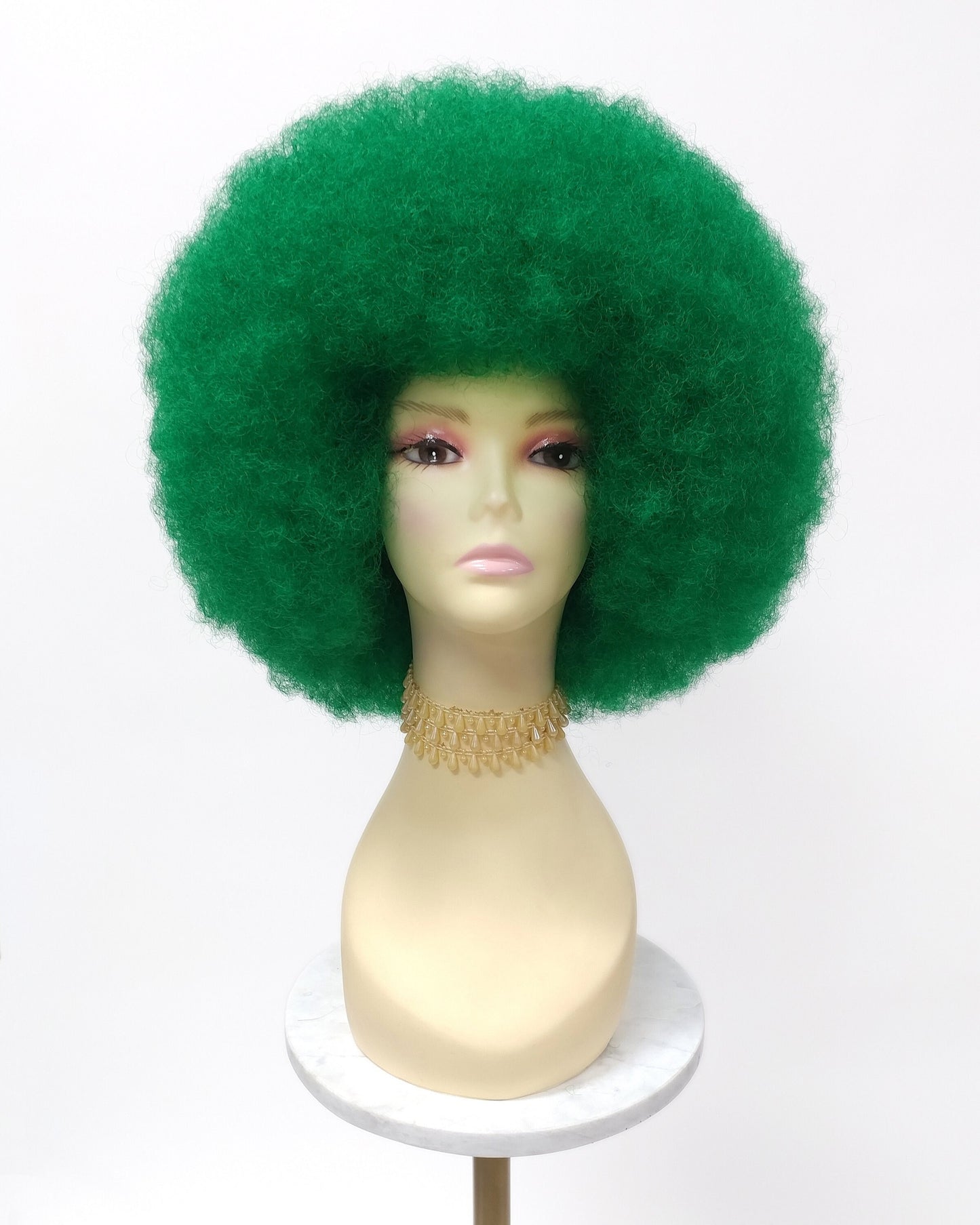 Large Green Afro Synthetic Costume Wig [LAfro-Green]