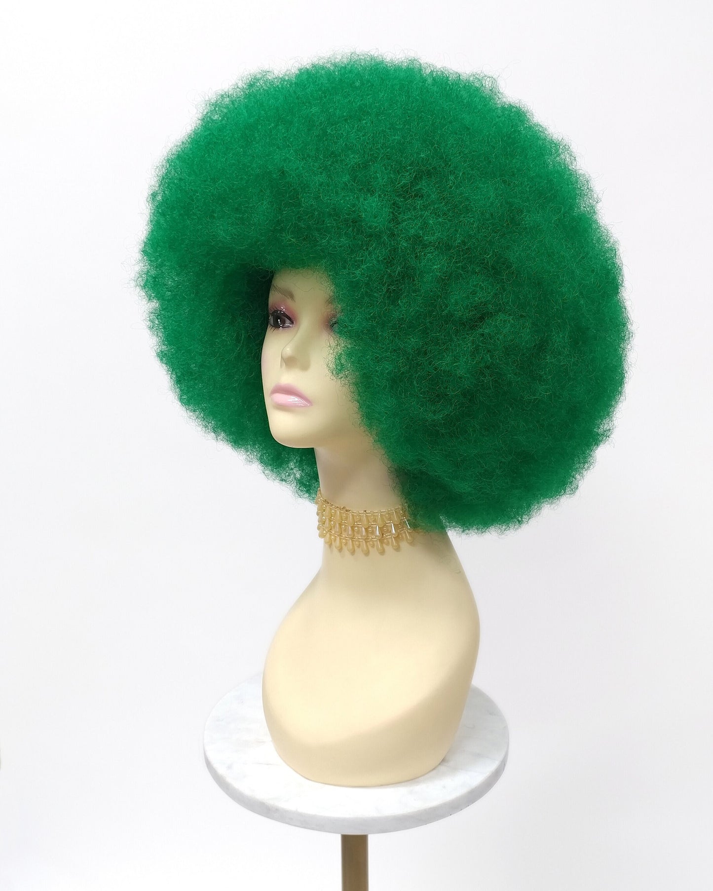 Large Green Afro Synthetic Costume Wig [LAfro-Green]