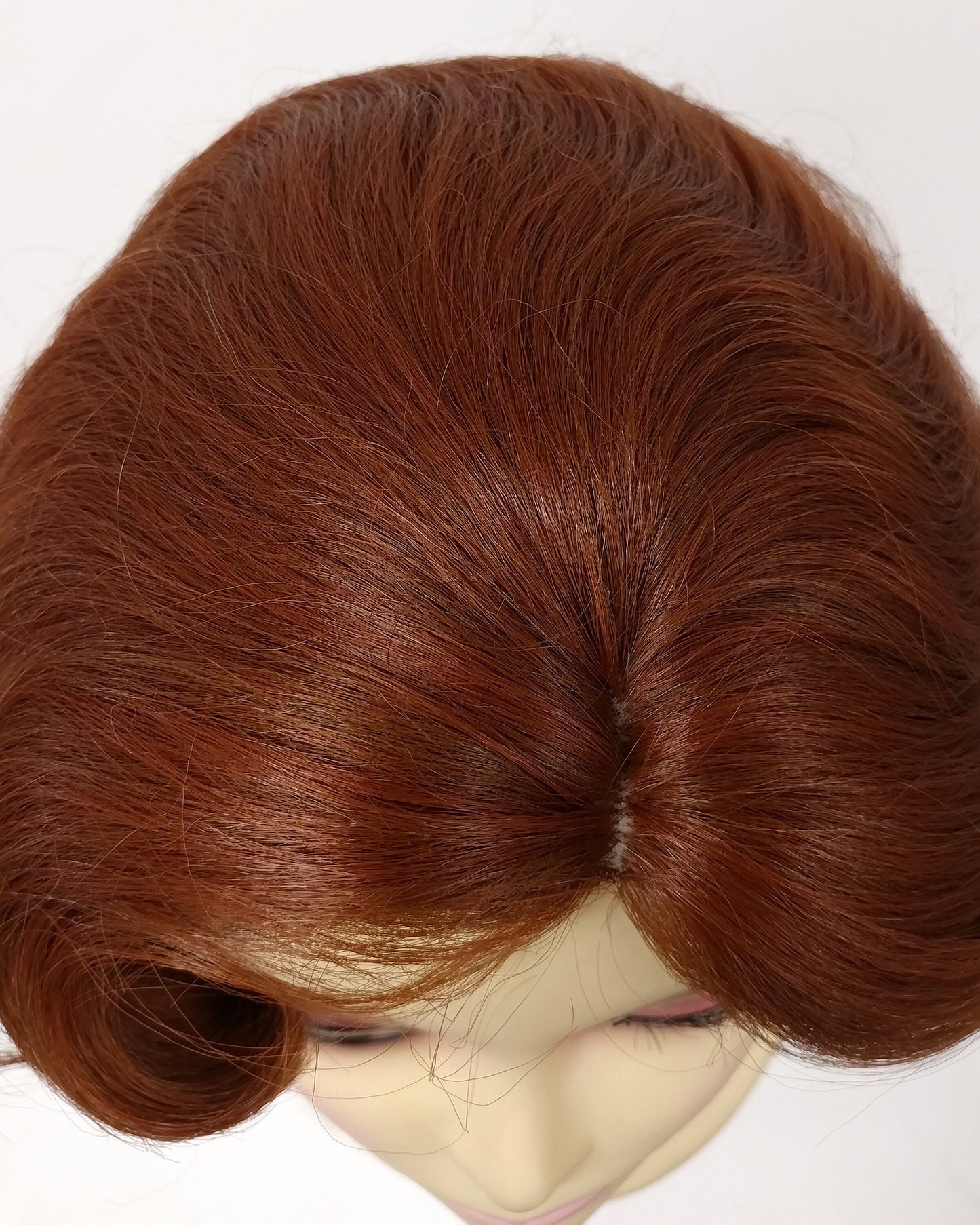 Finger Wave Wig Auburn Heat Resistant 1920s Style 8 Inch [HTRosie-130]
