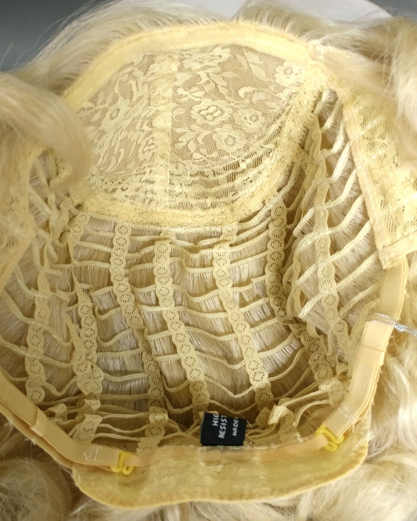 Finger Wave Wig Light and Platinum Blonde Mix Heat Resistant 1920s Style 8 Inch [HTRosie-613/613A]