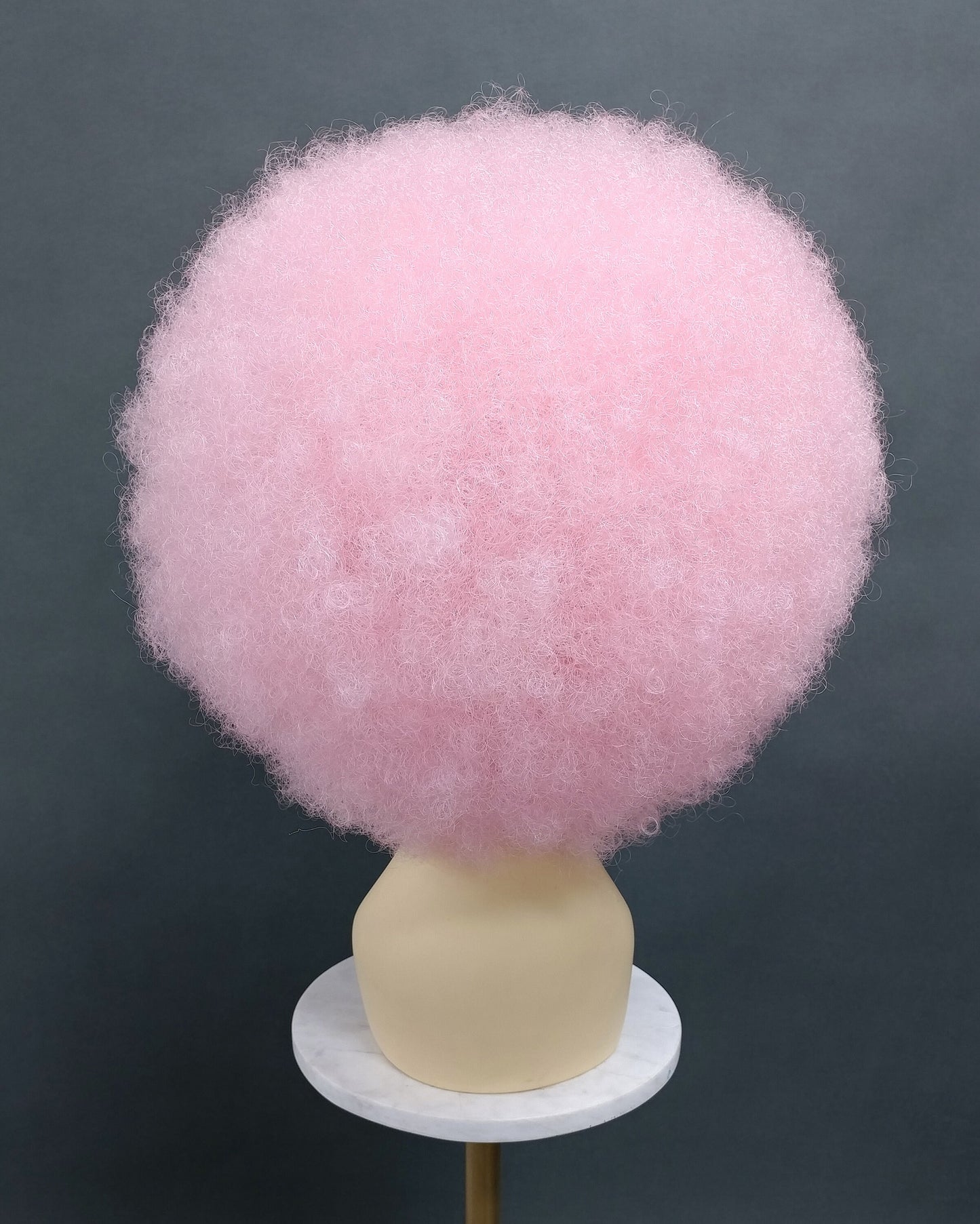 Large Pink Afro Synthetic Costume Wig [LAfro-Pink]