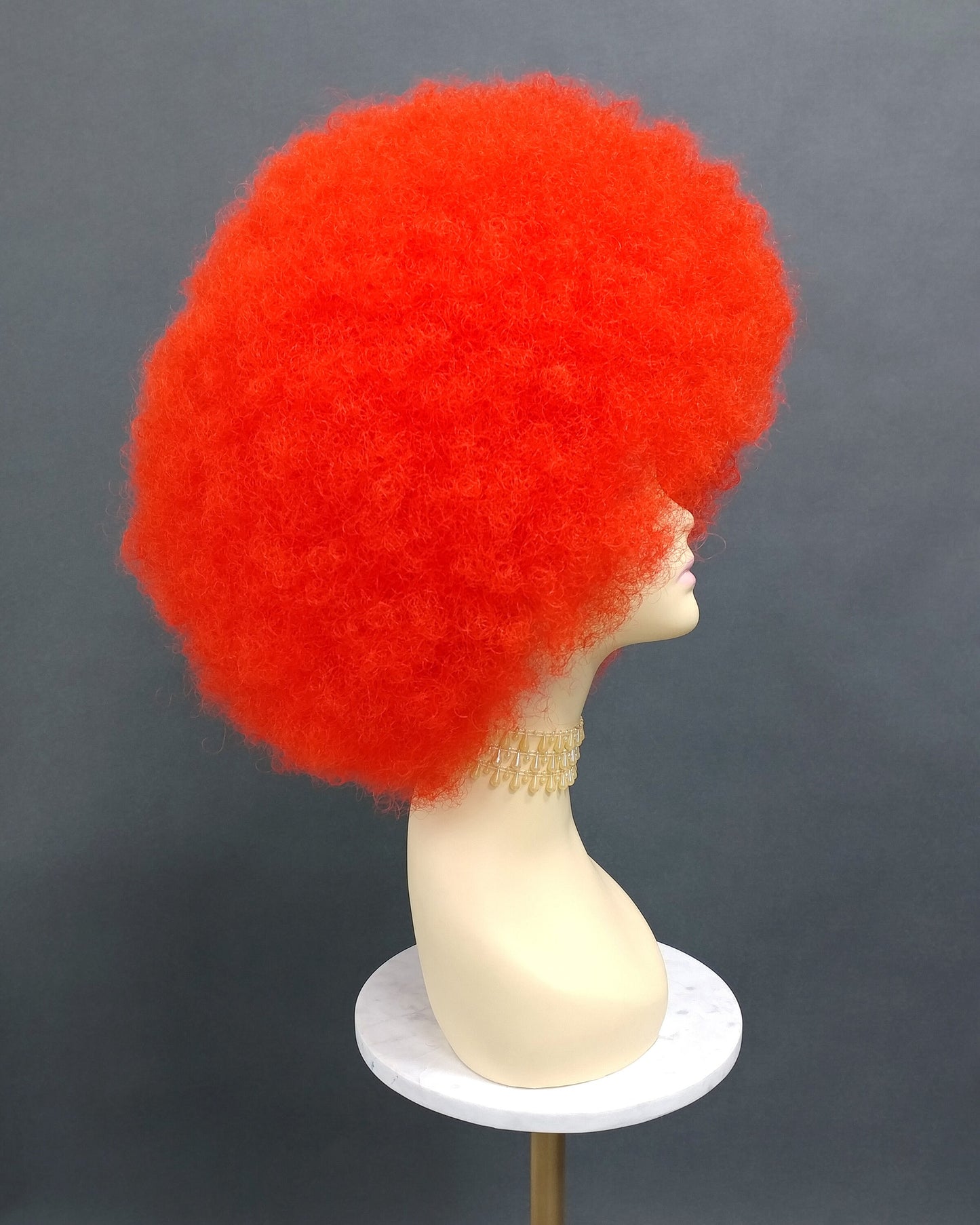 Large Red Afro Synthetic Costume Wig [LAfro-Red]