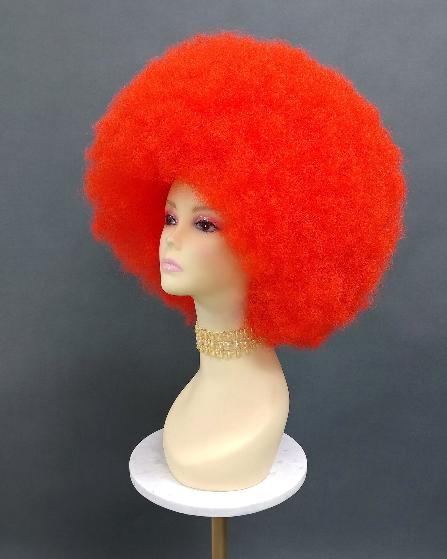 Large Red Afro Synthetic Costume Wig [LAfro-Red]