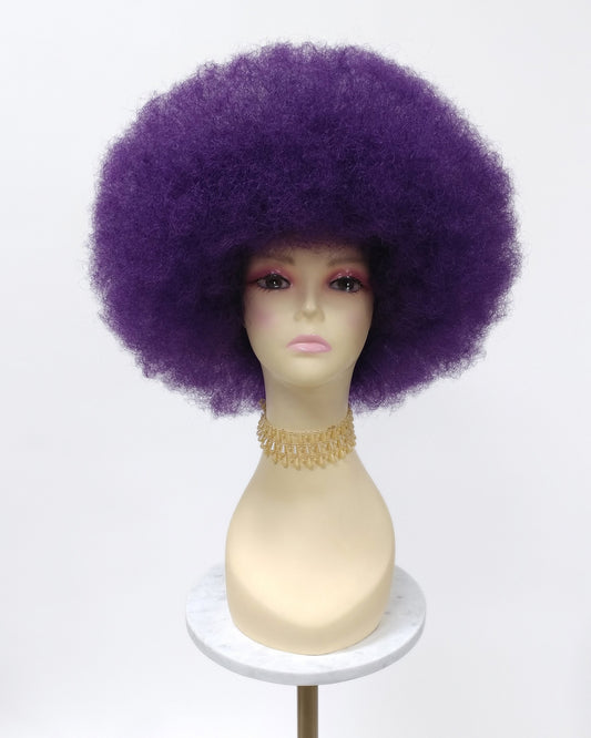 Large Purple Afro Synthetic Costume Wig [LAfro-Purple]