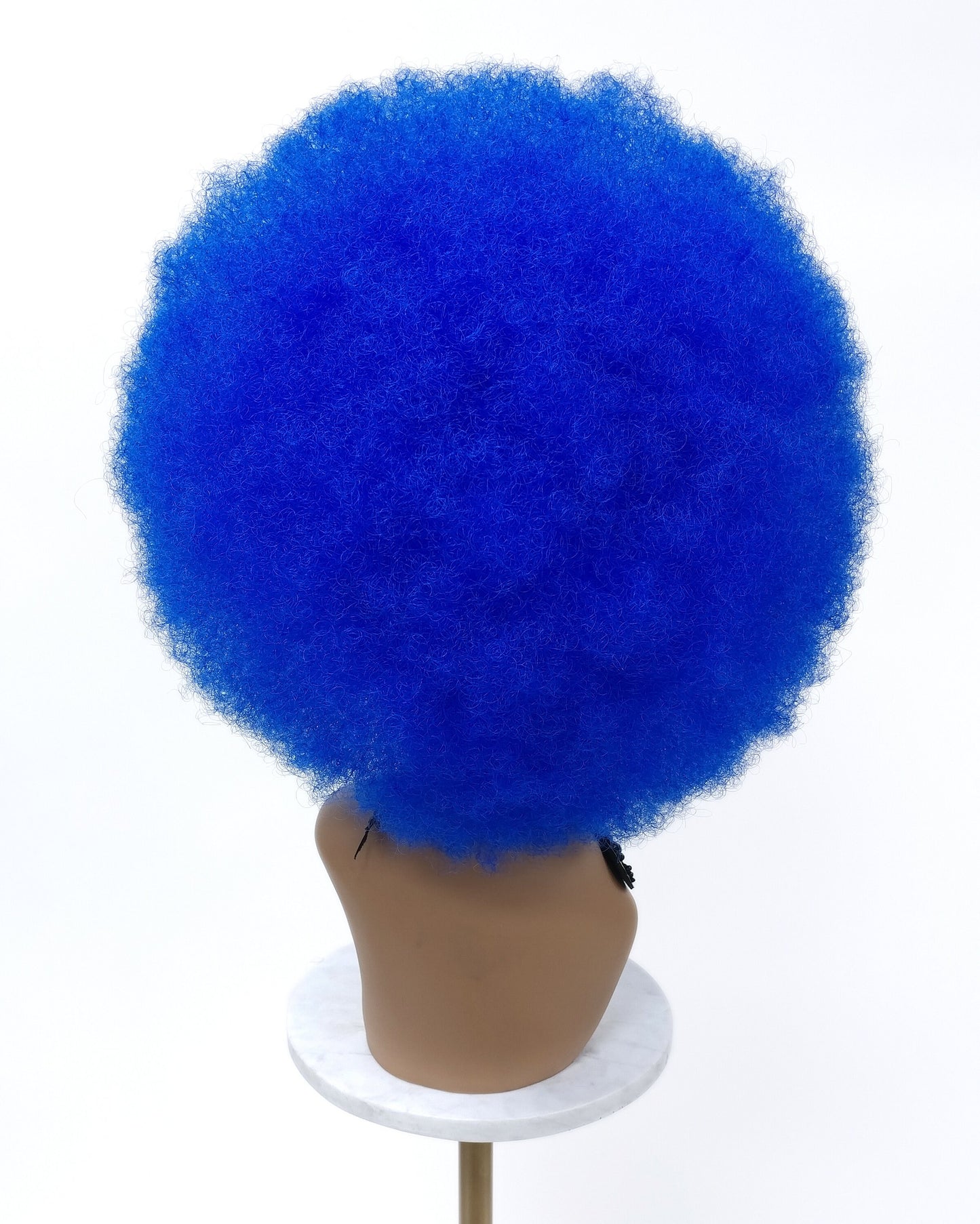 Large Dark Blue Afro Synthetic Costume Wig [LAfro-DBlue]