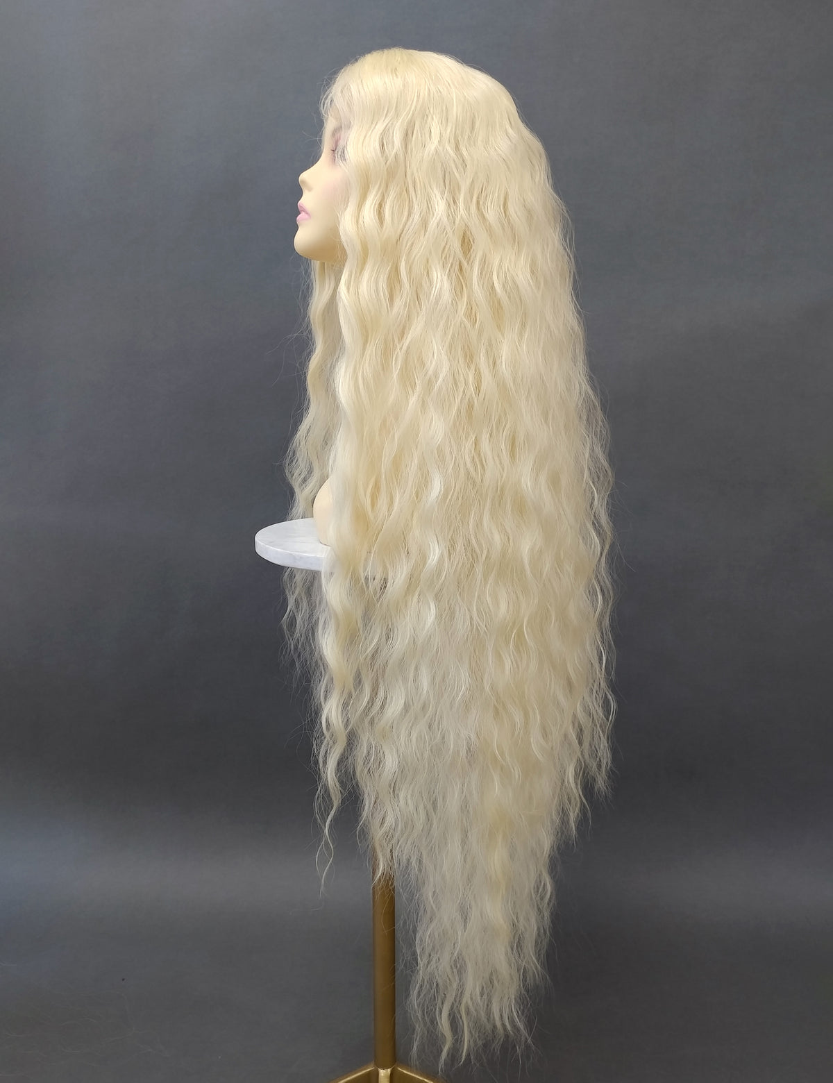 40 inch Blonde Extra Long Wavy Lace Front Wig [Isadora-613]