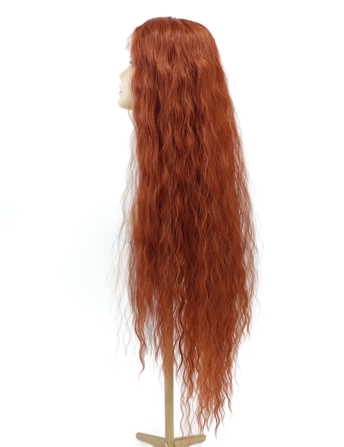 40 inch Deep Ginger Extra Long Wavy Lace Front Wig [Isadora-Copperleaf]