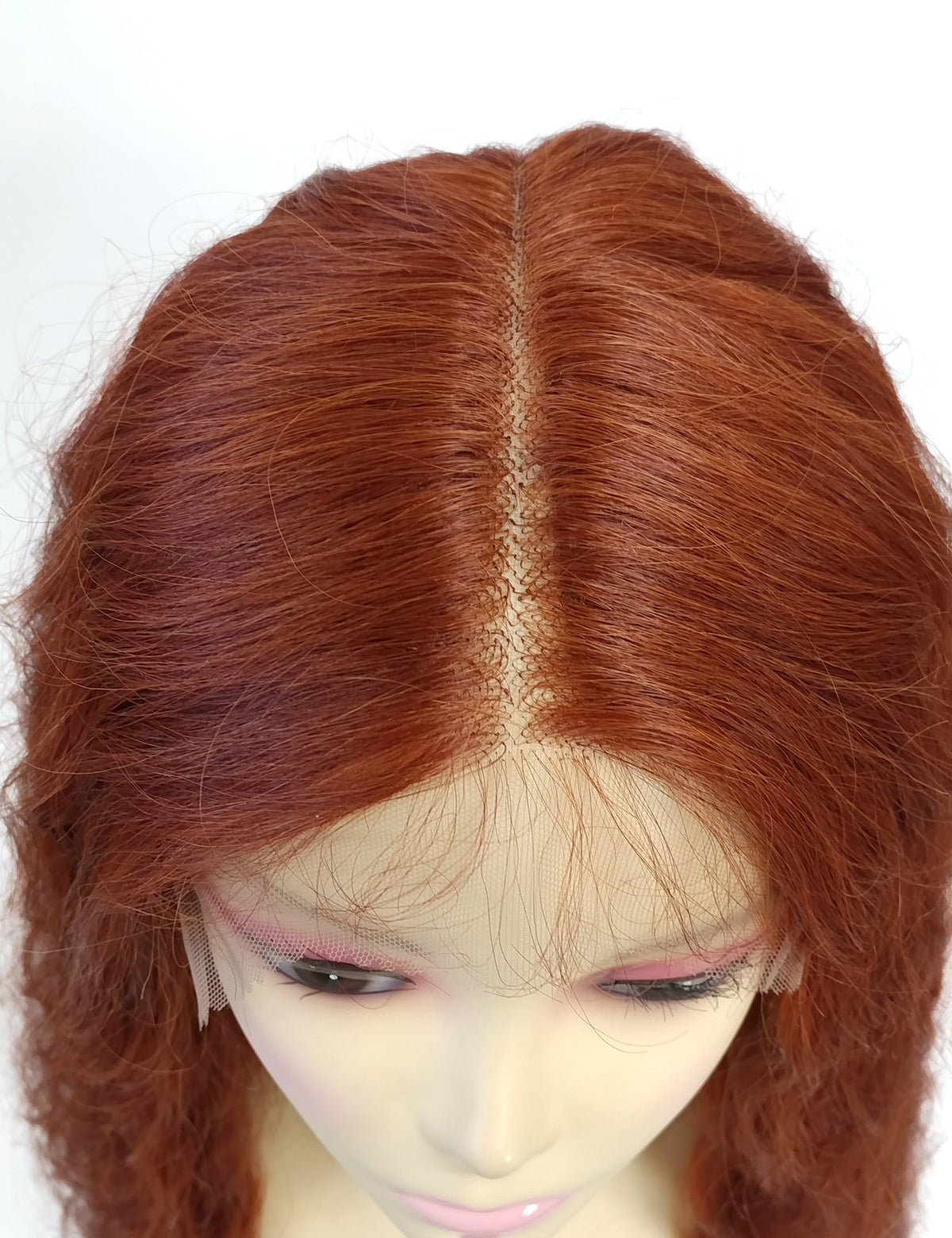 40 inch Deep Ginger Extra Long Wavy Lace Front Wig [Isadora-Copperleaf]