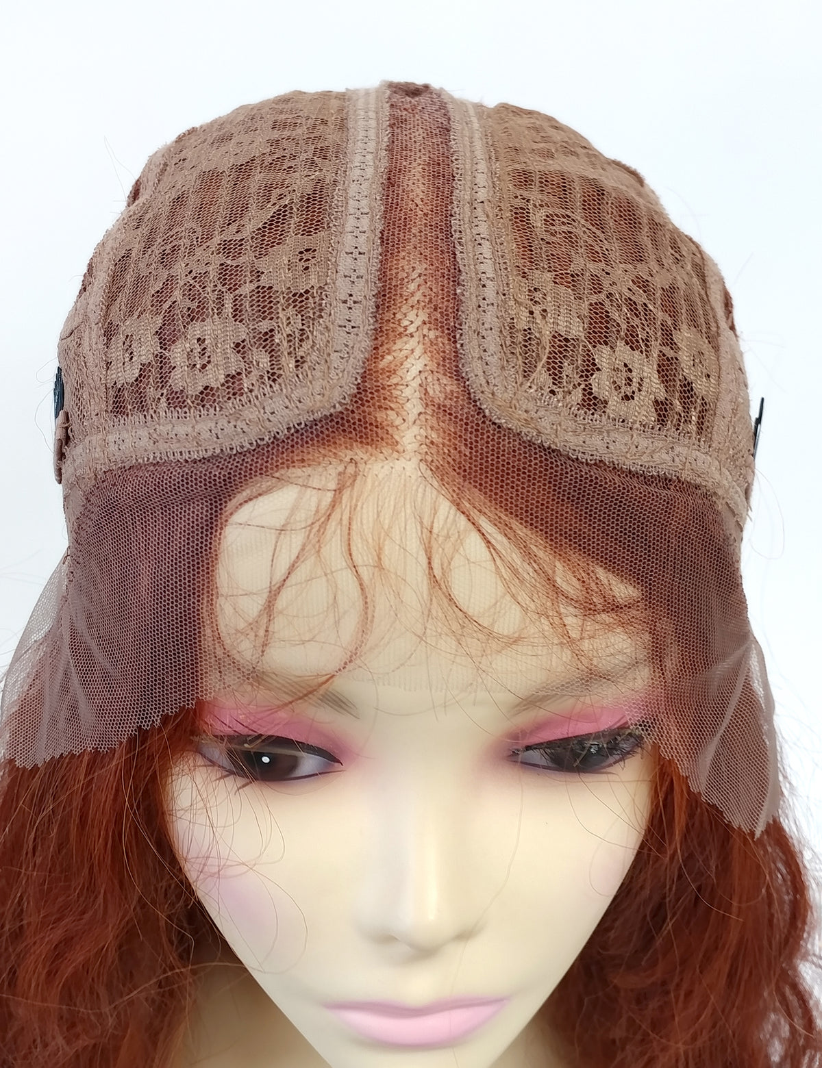 40 inch Deep Ginger Extra Long Wavy Lace Front Wig [Isadora-Copperleaf]