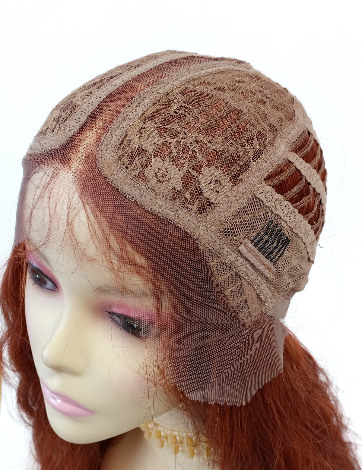 40 inch Deep Ginger Extra Long Wavy Lace Front Wig [Isadora-Copperleaf]