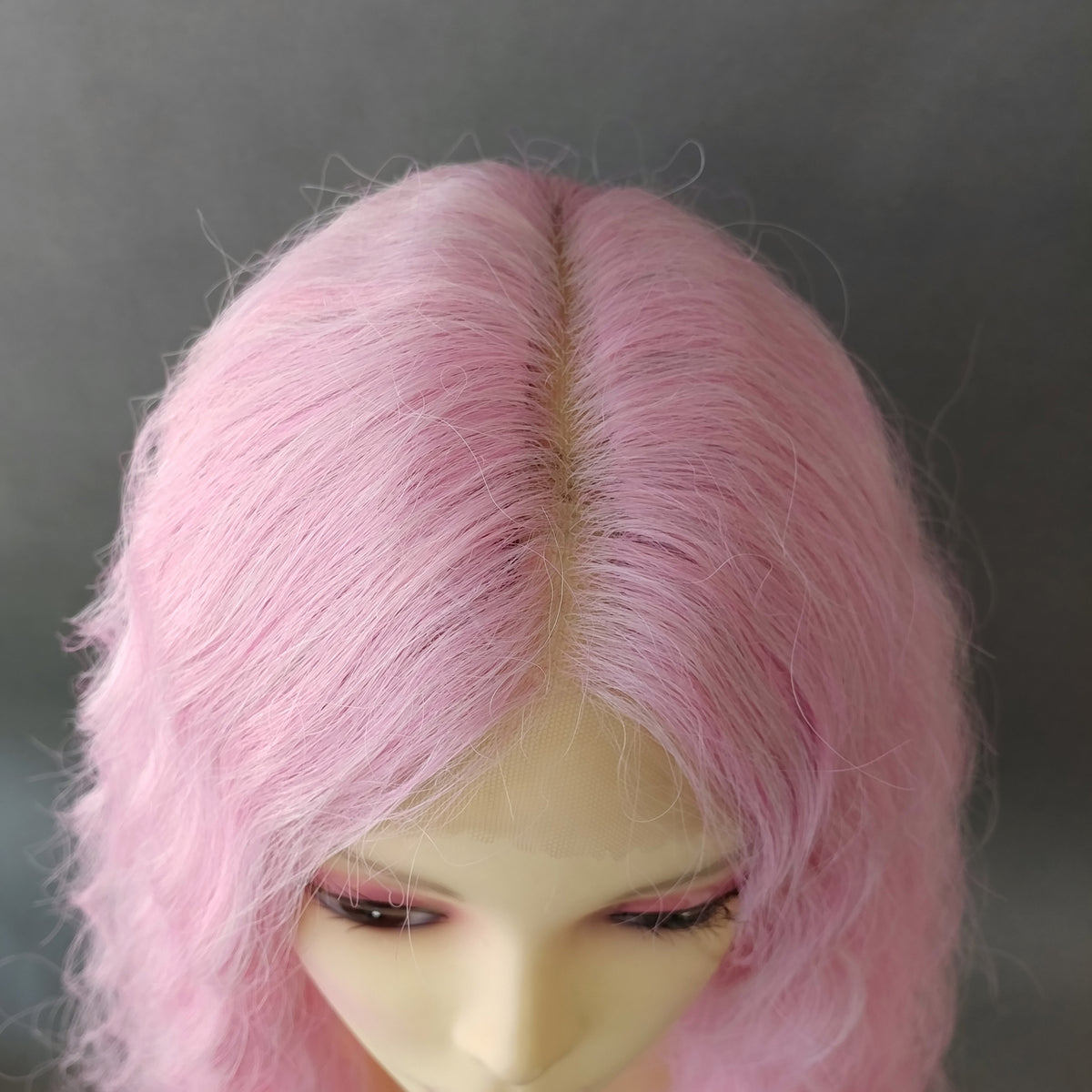40 inch Light Pink Extra Long Wavy Lace Front Wig [Isadora-LPink]