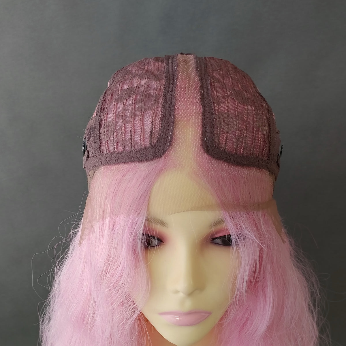 40 inch Light Pink Extra Long Wavy Lace Front Wig [Isadora-LPink]
