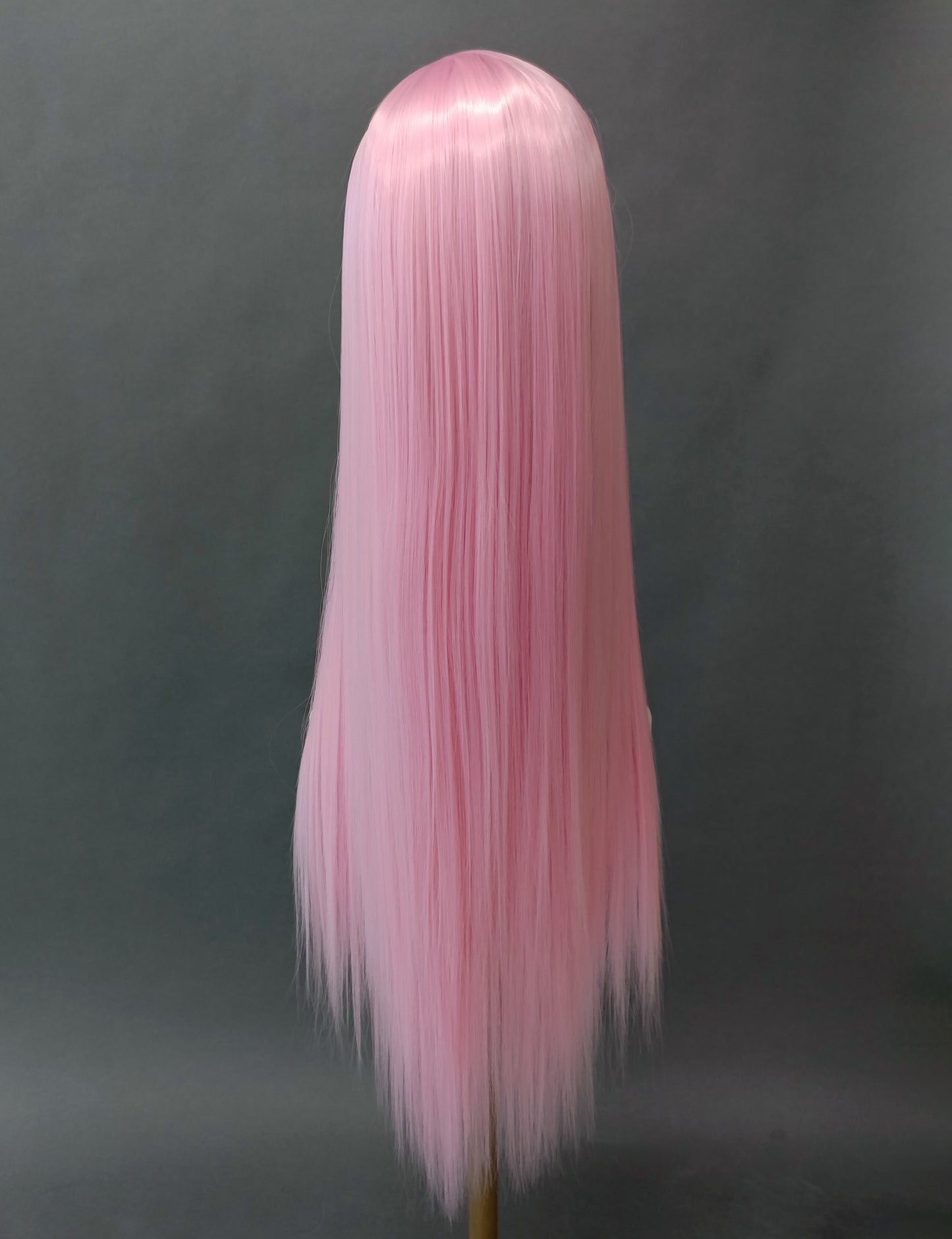 Lace Front 13x4 Light Pink Long Straight Heat Resistant Wig 28 Inch [Paris-BabyPink]