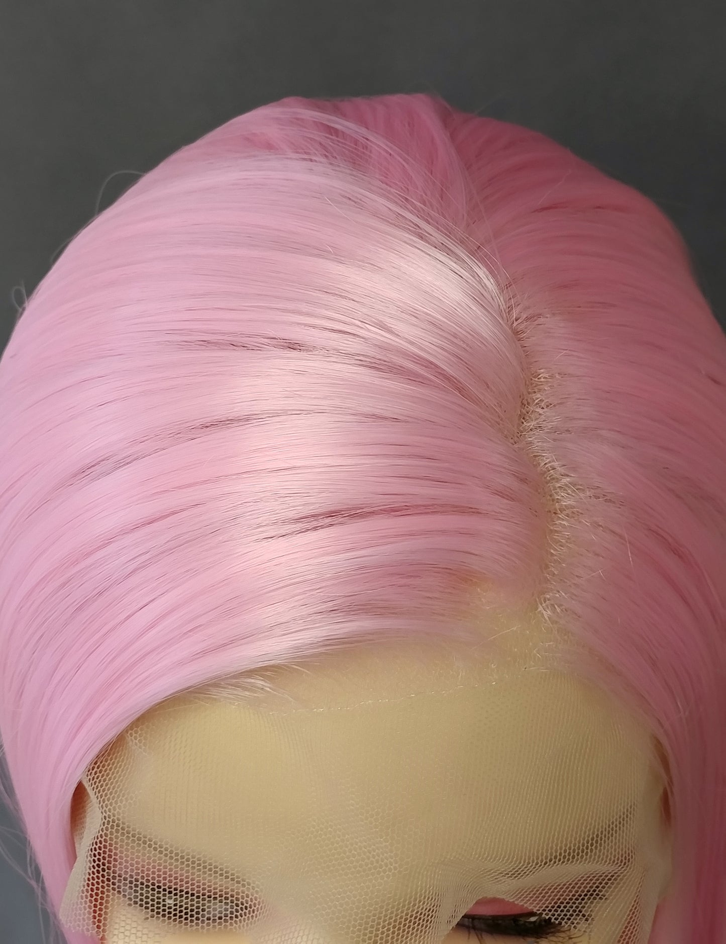 Lace Front 13x4 Light Pink Long Straight Heat Resistant Wig 28 Inch [Paris-BabyPink]