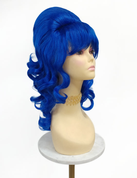 Dark Blue Wavy Beehive Wig [WvBeehive-DBlue]