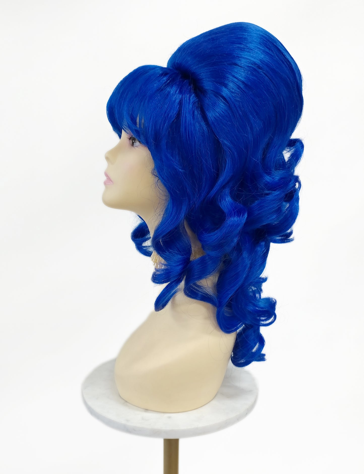 Dark Blue Wavy Beehive Wig [WvBeehive-DBlue]