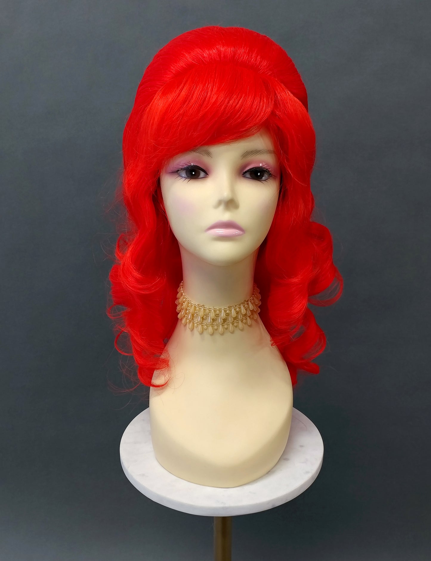 Red Wavy Beehive Wig [WvBeehive-Red]