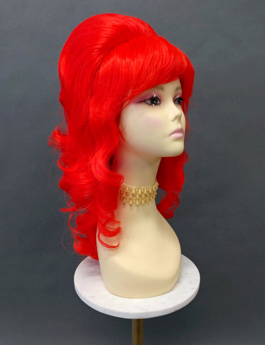 Red Wavy Beehive Wig [WvBeehive-Red]