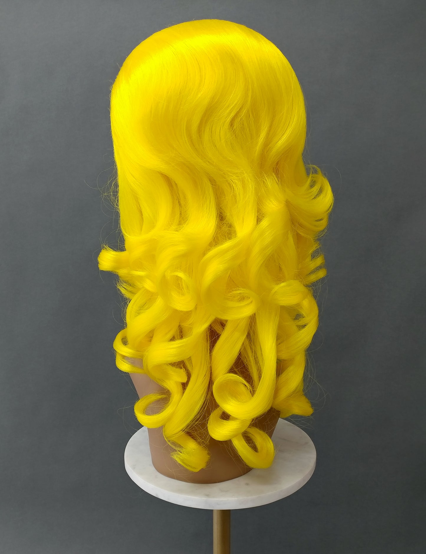 Yellow Wavy Beehive Wig [WvBeehive-Yellow]